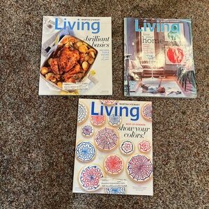 Martha Stewart LIVING Magazines - Lot of 3 Vintage